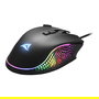 Sharkoon SHARK Force 3 Ratón Gaming Óptico, 12800 DPI, 8 Botones, Cable Trenzado 1.8m, Negro, para Mano Derecha, Ref SHARK Force 3