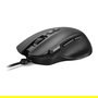 Sharkoon SHARK Force 3 Ratón Gaming Óptico, 12800 DPI, 8 Botones, Cable Trenzado 1.8m, Negro, para Mano Derecha, Ref SHARK Force 3