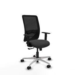 PIQUERAS Y CRESPO Silla de oficina Zulema Gris oscuro y Negro