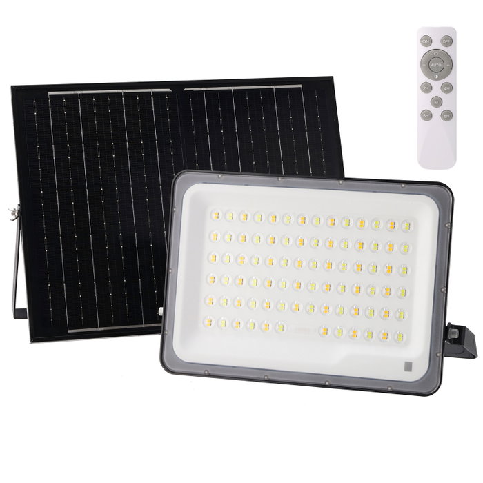 BX3 LIGHT Proyector LED Solar 300W 3CCT con Panel 5V/20W