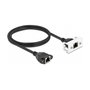 DeLOCK Cable de extensión de red Cat.6A S/FTP RJ45 hembra a RJ45 macho 1 m