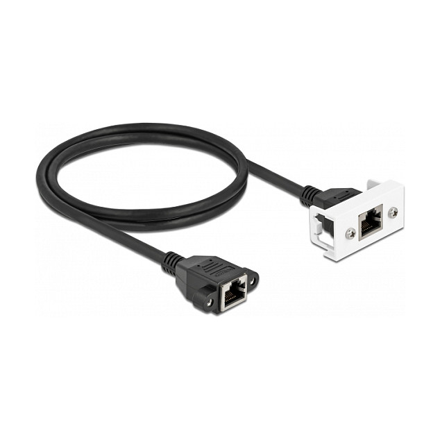 DeLOCK Cable de extensión de red Cat.6A S/FTP para módulo Easy 45, 1 m DeLOCK Cable de extensión de red Cat.6A S/FTP para módulo Easy 45, 1 m