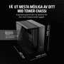 Corsair CC-9011283-WW Caja PC de torre media 6500X, aluminio negro/obsidiana
