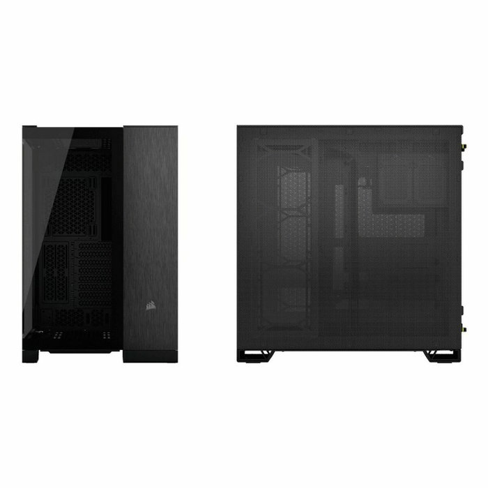 Corsair CC-9011283-WW Caja PC de torre media 6500X, aluminio negro/obsidiana