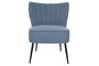 DKD Home Decor Sillón Azul de Poliéster y Metal