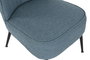 DKD Home Decor Sillón Azul de Poliéster y Metal