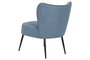 DKD Home Decor Sillón Azul de Poliéster y Metal