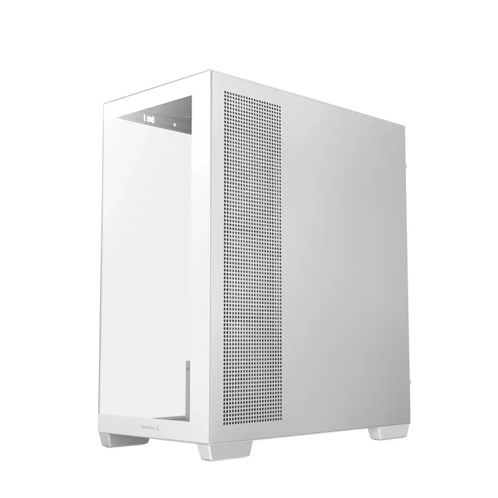 DeepCool CG580 4F WH Mid Tower - Caja para PC Gaming con Panel de Vidrio Templado, Blanco, Compatible ATX/micro-ATX/ITX, Incluye 4 Ventiladores ARGB de 120mm