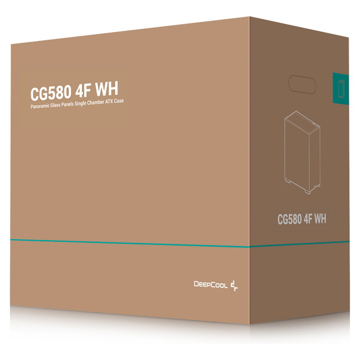 Deepcool CG580 4F White Midi Tower PC Caja Blanca ATX ITX micro ATX Juego Vidrio Templado