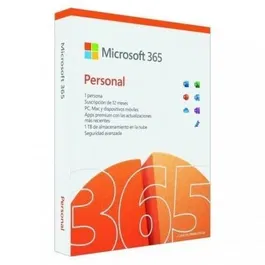 Microsoft EP2-32467 Microsoft 365 Personal 1 Usuario 1 Año para PC Mac iPhone iPad Android 1 TB Almacenamiento Nube