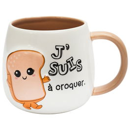 The Concept Factory Taza Relieve Kawaii 400 Ml Modelos Surtidos Tostada Panda Gato