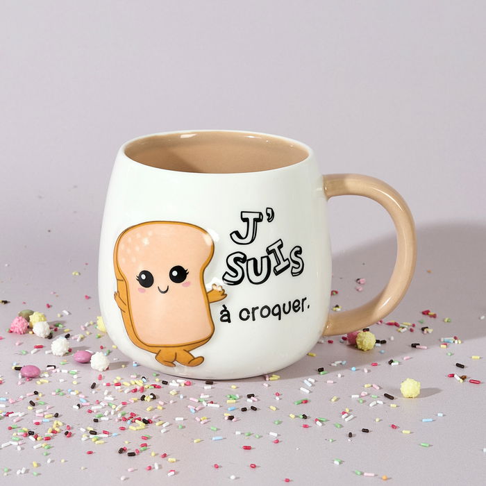 The Concept Factory Taza Relieve Kawaii 400 Ml Modelos Surtidos Tostada Panda Gato