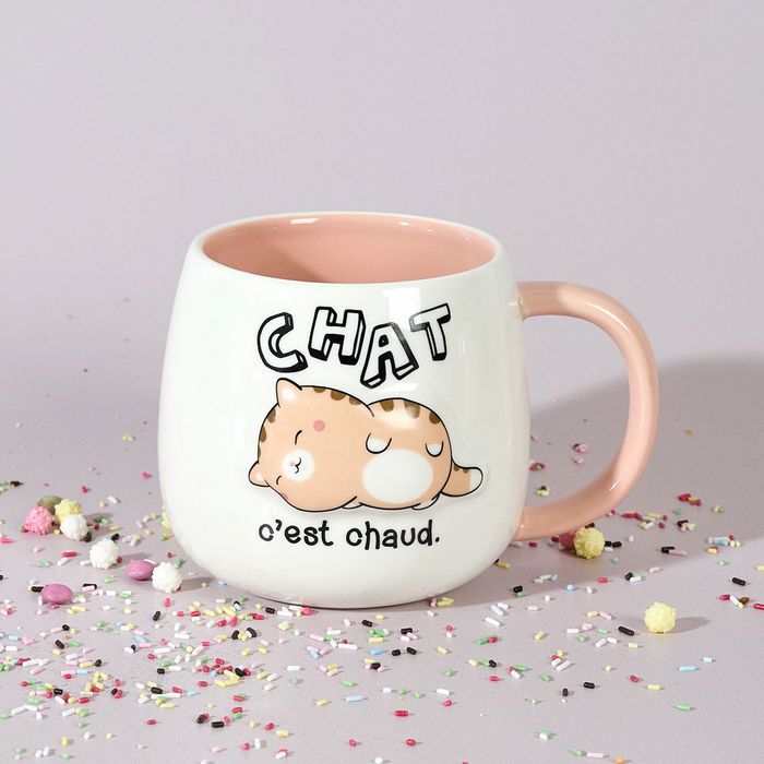 The Concept Factory Taza Relieve Kawaii 400 Ml Modelos Surtidos Tostada Panda Gato