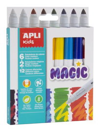 Apli Estuche de 8 Rotuladores Magic