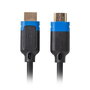 Lanberg Cable HDMI 2.1 Macho Macho V2.1 - 1.8 m - 8K@60Hz 48 Gb/s, eARC, VRR, Compatible con 4K 120Hz, 5K, HDR Dinámico, Ethernet, Conectores Dorados