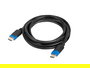 Lanberg Cable HDMI 2.1 Macho Macho V2.1 - 1.8 m - 8K@60Hz 48 Gb/s, eARC, VRR, Compatible con 4K 120Hz, 5K, HDR Dinámico, Ethernet, Conectores Dorados