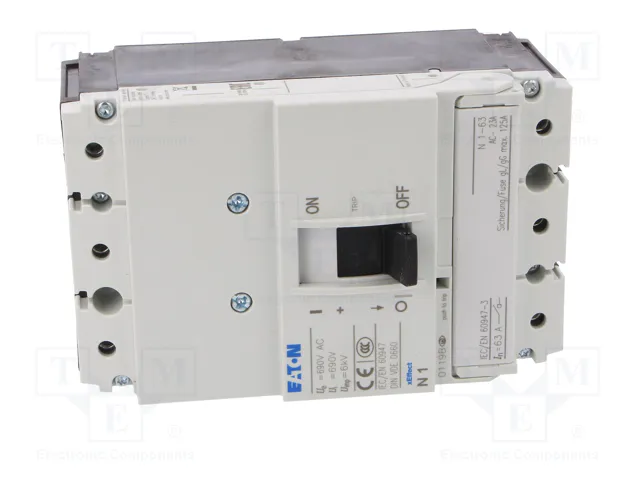 EATON ELECTRIC Interruptor de aislamiento 3 polos 63A N1-63