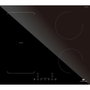 Continental Edison Placa de inducción CETI4ZFLEX3 de 4 zonas con tecnología Flex, 4 boosters y color negro