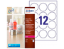 Avery Etiquetas Adhesivas Brillantes Invisibles Redondas Láser 60 mm Caja 120 Unidades
