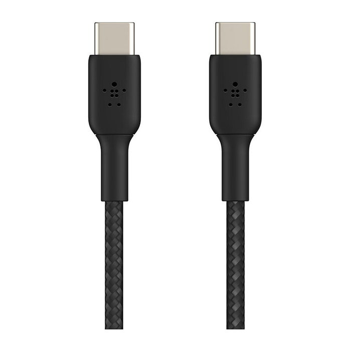 Belkin BoostCharge Cable USB-C a USB-C Trenzado Negro 0,15 m Belkin BoostCharge Cable USB-C a USB-C Trenzado Negro 0,15 m