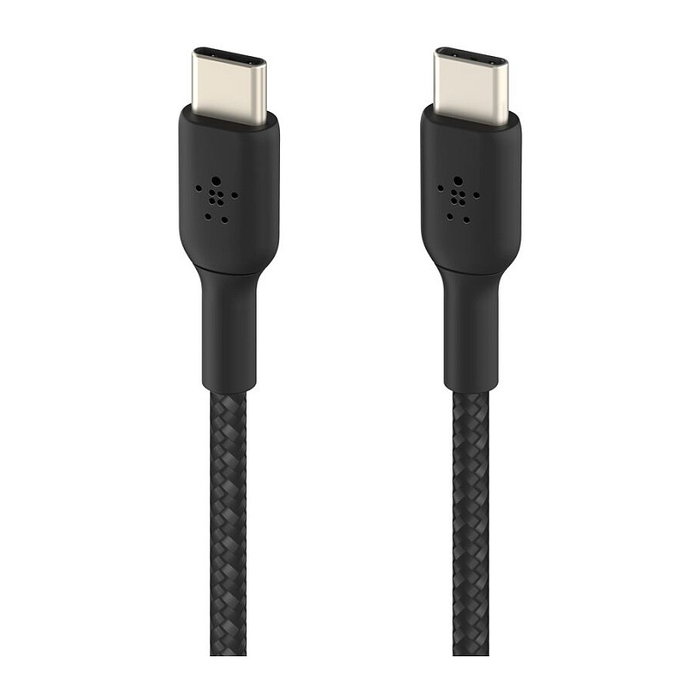 Belkin BoostCharge Cable USB-C a USB-C Trenzado Negro 0,15 m Belkin BoostCharge Cable USB-C a USB-C Trenzado Negro 0,15 m