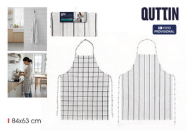 Quttin Set de 24 Delantales de Cocina de Algodón 84x63 cm