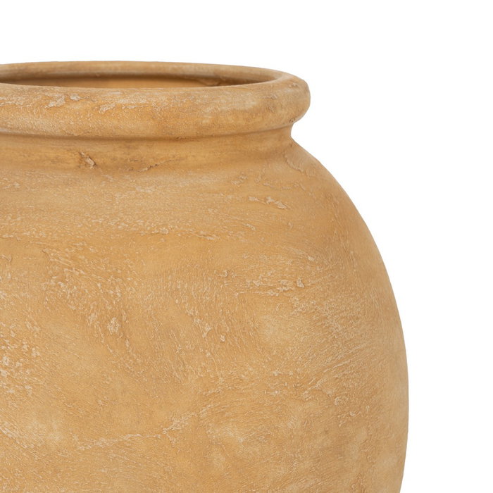 Macetero Vainilla Cerámica Decoración 29 X 29 X 30 cm