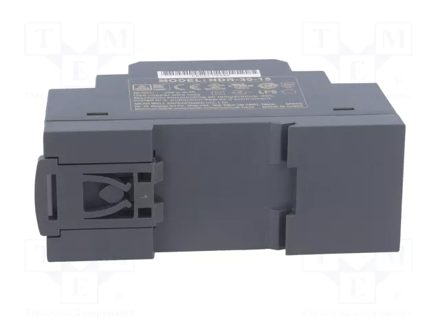 MEAN WELL HDR-30-15 Alimentador de impulso 30W 15VDC