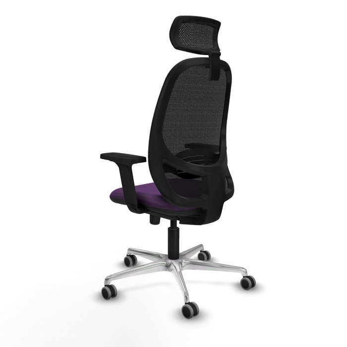 PIQUERAS Y CRESPO Silla de oficina Cilanco Morada con mecanismo Sincro