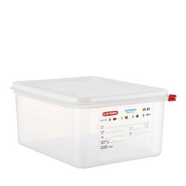 Araven Oviplas Cubeta con Tapa GN 1/2, Capacidad 12.5 Litros, Dimensiones 325 x 265 x 200 mm, Polipropileno