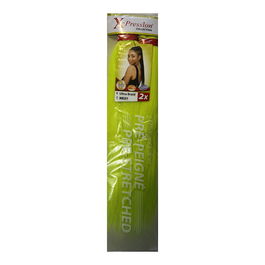 X-Pression NE21 Extensiones Kanekalon Pre-peinadas Verde Neón (1x2)