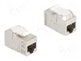 DeLOCK 90718 Módulo Keystone Acoplador RJ45 Hembra a RJ45 Hembra Cat.6A Blindado
