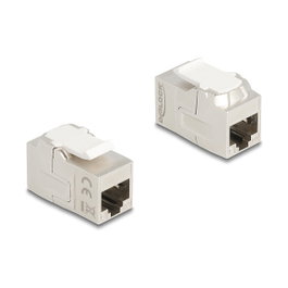 DeLOCK 90718 Módulo Keystone RJ45 Hembra a RJ45 Hembra Cat.6A Blindado