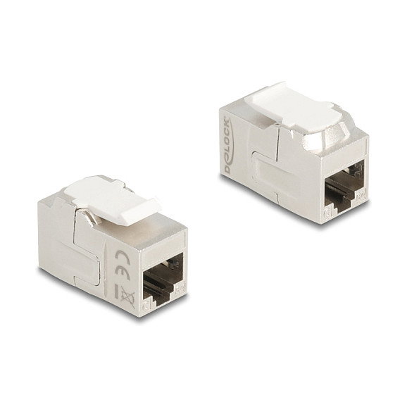 DeLOCK 90718 Módulo Keystone RJ45 Hembra a RJ45 Hembra Cat.6A Blindado DeLOCK 90718 Módulo Keystone RJ45 Hembra a RJ45 Hembra Cat.6A Blindado