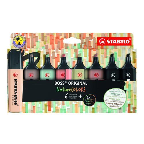 Stabilo Boss Original NatureColors Estuche de 8 Unidades Colores Surtidos
