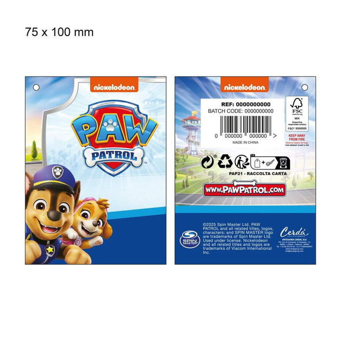 Cerdá Conjunto de Gorro y Guantes Chase Paw Patrol Azul