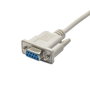AKYGA Cable D-Sub 9pin tomacorriente 1:1 de 2m blanco