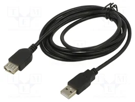 ART Cable USB 2.0 de 3m Negro