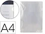 Q-connect Carpeta Dossier Uñero Plástico DIN A4 120 Micras Transparente Bolsa 10 Unidades