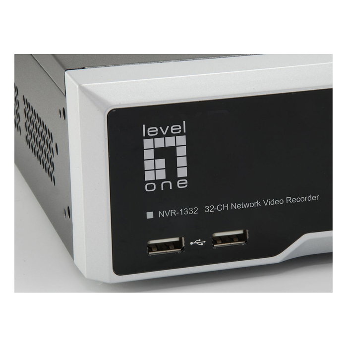 Level One NVR-1332 Grabador de Vídeo en Red de 32 Canales H.265 con Resolución de 3840 x 2160 Pixeles