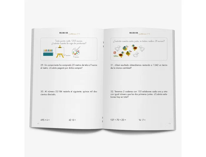 Rubio Cuaderno problemas nº 14 para el desarrollo intelectual del alumno. Complementa y potencia las enseñanzas de los centros educativos. Certificado FSC. Rubio Cuaderno problemas nº 14 para el desarrollo intelectual del alumno. Complementa y potencia las enseñanzas de los centros educativos. Certificado FSC.