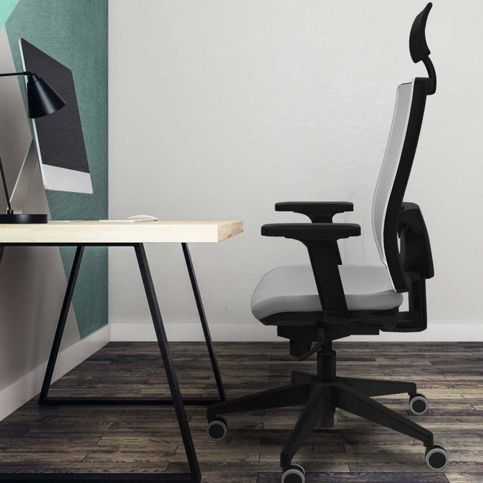PIQUERAS Y CRESPO Silla de oficina Horna Verde botella y Gris con mecanismo Sincro PIQUERAS Y CRESPO Silla de oficina Horna Verde botella y Gris con mecanismo Sincro