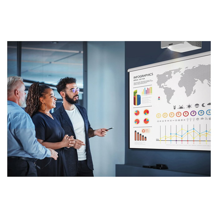 Optoma ZH430UST Proyector DLP Laser Full HD 1920x1080 4000 Lúmenes Ultracorto Blanco