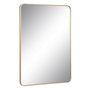 Espejo de pared Dorado Aluminio Cristal 76 x 3 x 101 cm