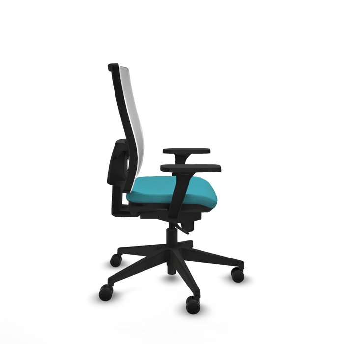 PIQUERAS Y CRESPO Silla de oficina Horna con mecanismo Sincro, Turquesa y Blanco PIQUERAS Y CRESPO Silla de oficina Horna con mecanismo Sincro, Turquesa y Blanco