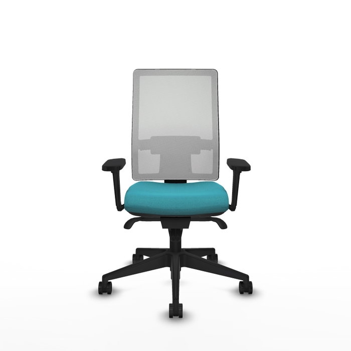 PIQUERAS Y CRESPO Silla de oficina Horna con mecanismo Sincro, Turquesa y Blanco PIQUERAS Y CRESPO Silla de oficina Horna con mecanismo Sincro, Turquesa y Blanco