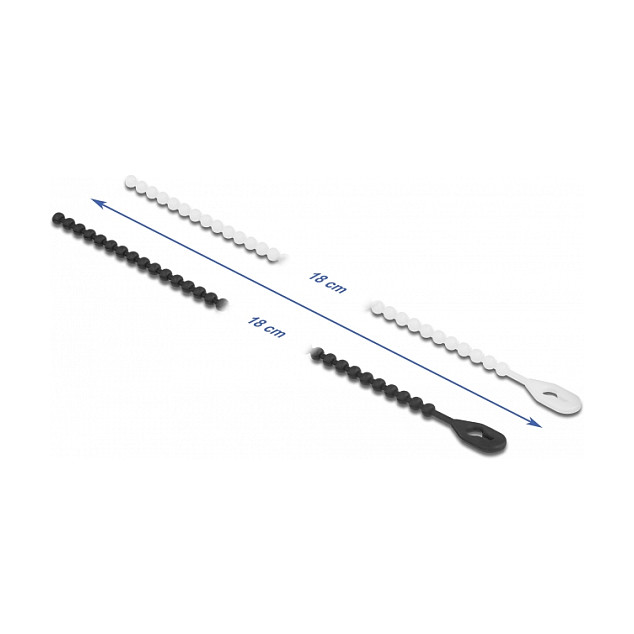 DeLOCK Bridas Reutilizables 180 x 3,6 mm - 100 Piezas