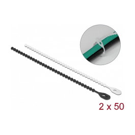 DeLOCK Bridas Reutilizables 180 x 3,6 mm - 100 Piezas