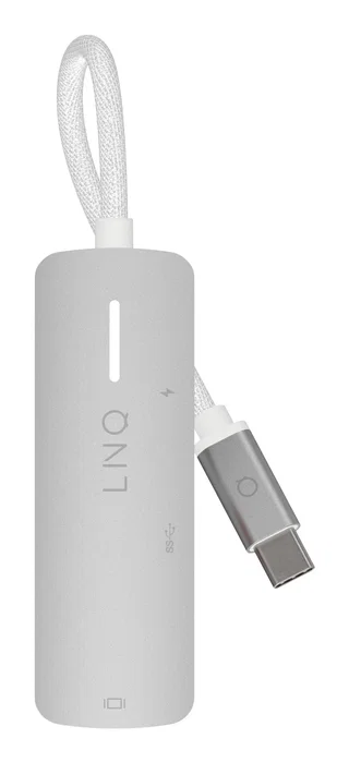 LINQ LQ49031 Adaptador Hub USB-C 3 en 1 con HDMI 2.0 4K/60Hz, USB-C PD 140W Carga Rápida y Puerto USB-A 3.2 5Gbps - Color Gris y Blanco LINQ LQ49031 Adaptador Hub USB-C 3 en 1 con HDMI 2.0 4K/60Hz, USB-C PD 140W Carga Rápida y Puerto USB-A 3.2 5Gbps - Color Gris y Blanco