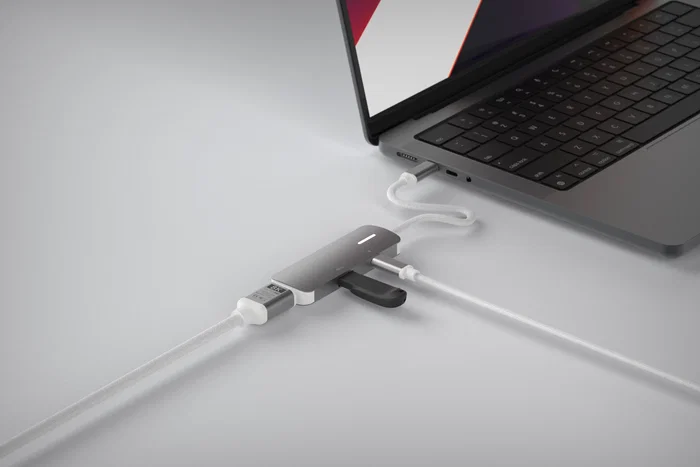 LINQ LQ49031 Adaptador Hub USB-C 3 en 1 con HDMI 2.0 4K/60Hz, USB-C PD 140W Carga Rápida y Puerto USB-A 3.2 5Gbps - Color Gris y Blanco LINQ LQ49031 Adaptador Hub USB-C 3 en 1 con HDMI 2.0 4K/60Hz, USB-C PD 140W Carga Rápida y Puerto USB-A 3.2 5Gbps - Color Gris y Blanco